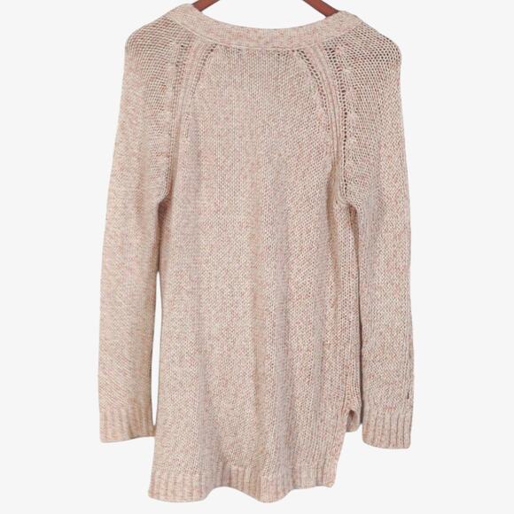 Rag & Bone Open Knit Cardigan Neutral Button Front Size S Coastal Grandma - Picture 2 of 9